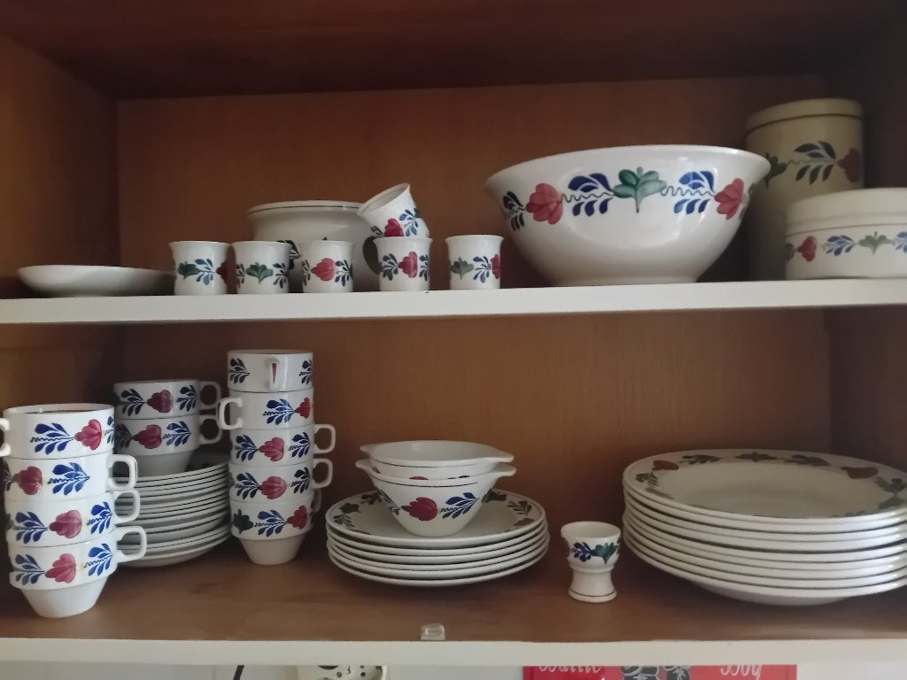 Boerenbont servies  55delig, Ophalen of Verzenden, Zo goed als nieuw, Aardewerk