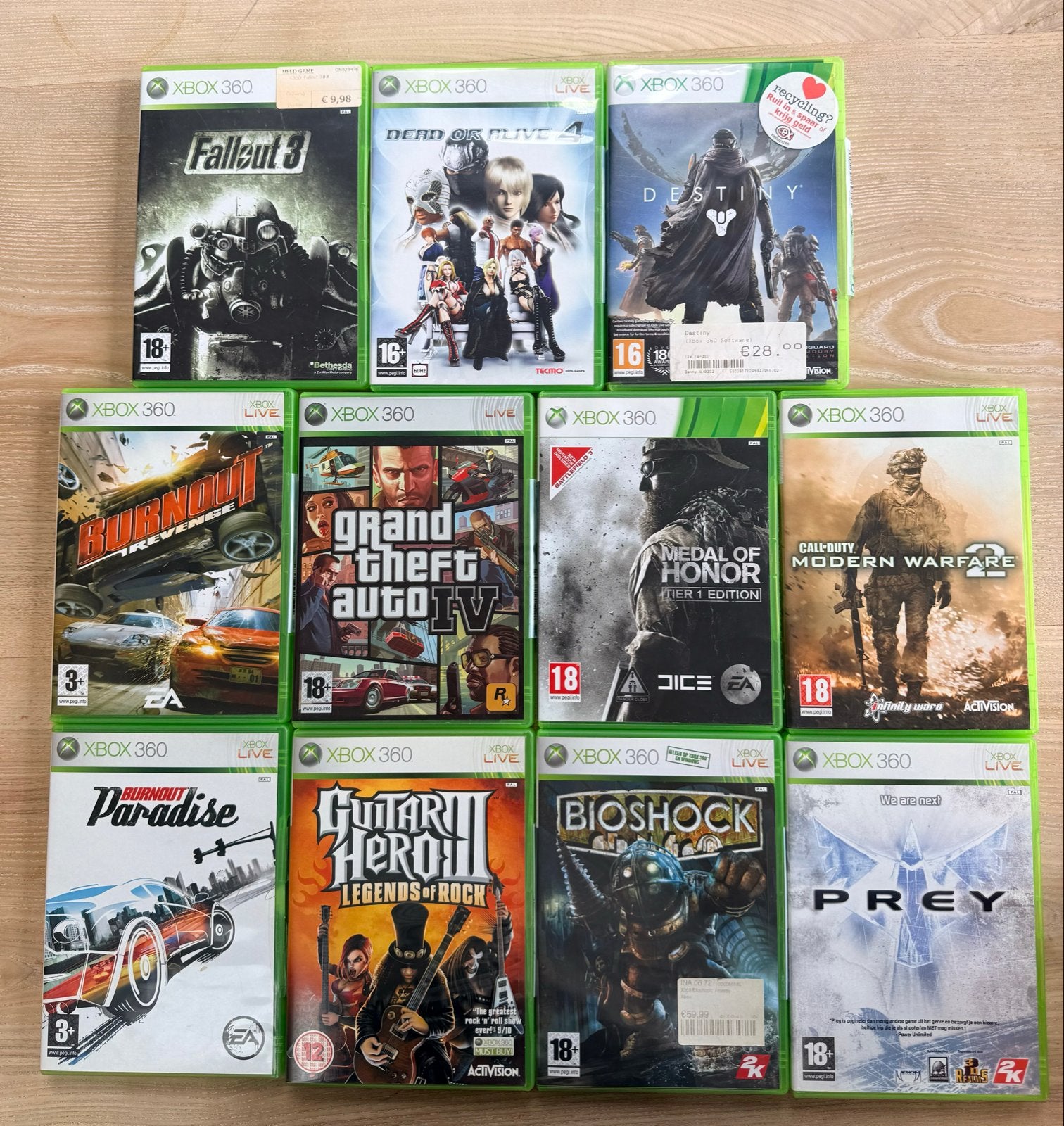 Xbox 360 Games: Fallout 3, GTA IV, Bioshock, Destiny en meer, Ophalen, Online, Gebruikt, Vanaf 18 jaar