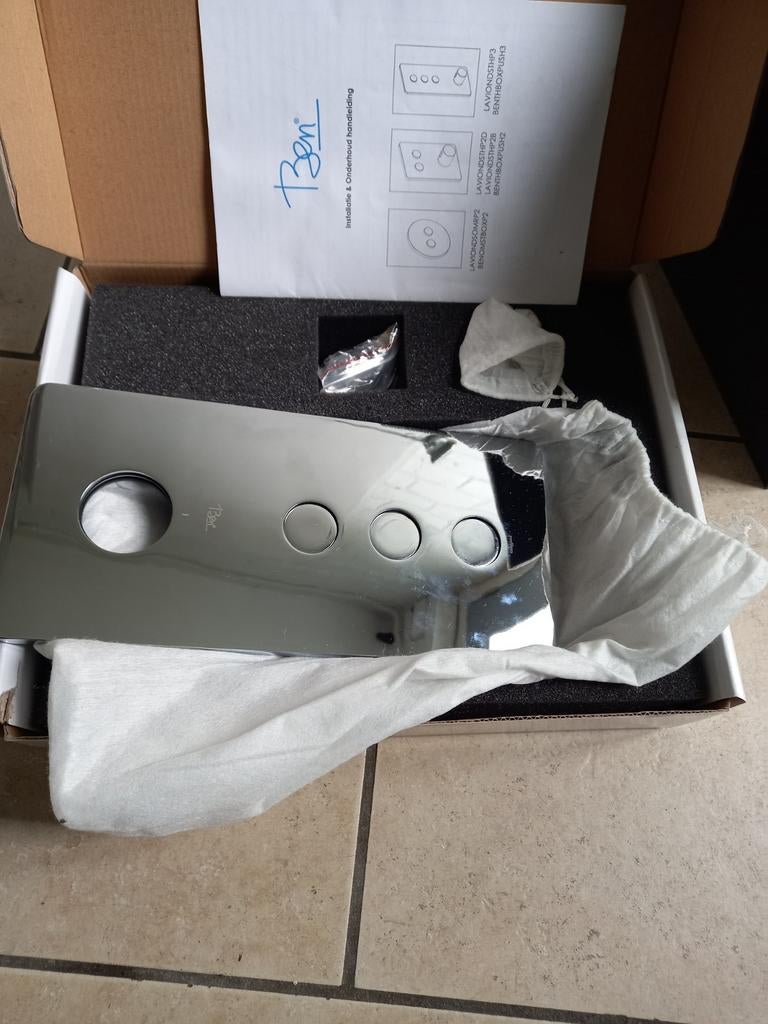 Inbouw regendouche set, Ophalen, Rvs, Slot