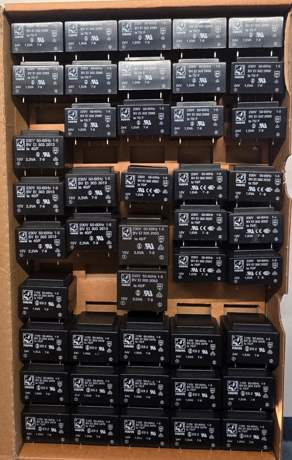 HAHN Trafo's 24V, 15V en 12V, Ophalen of Verzenden, Zo goed als nieuw
