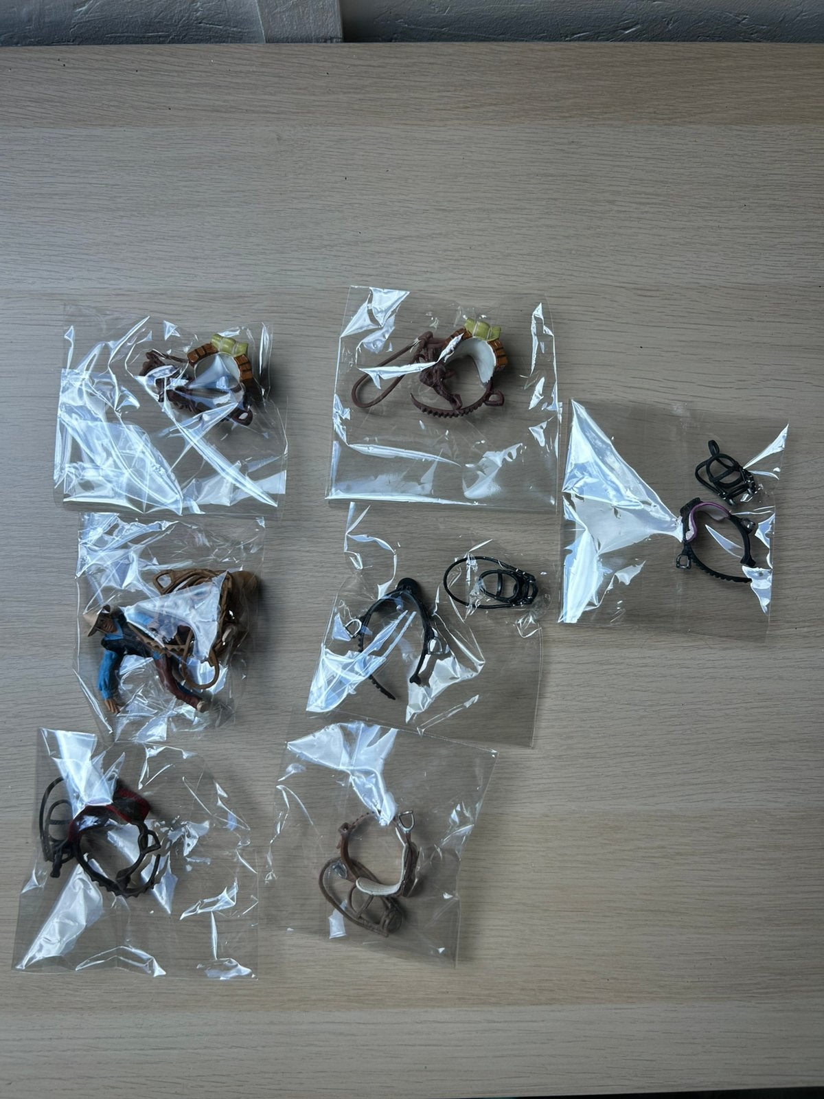 Schleich tuig setjes, Ophalen of Verzenden, Zo goed als nieuw, Paard, Beeldje of Figuurtje