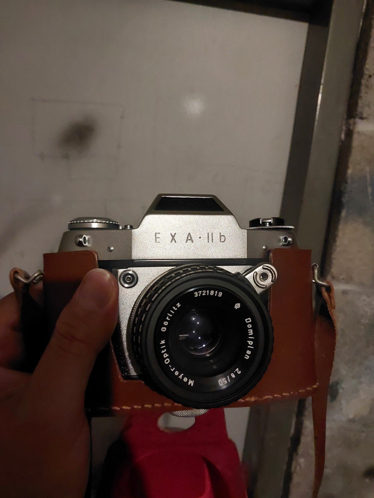 Vintage Ihagee Dresden Exa IIb camera met Meyer-Optik lens, Ophalen of Verzenden, Gebruikt, Spiegelreflex, Overige Merken