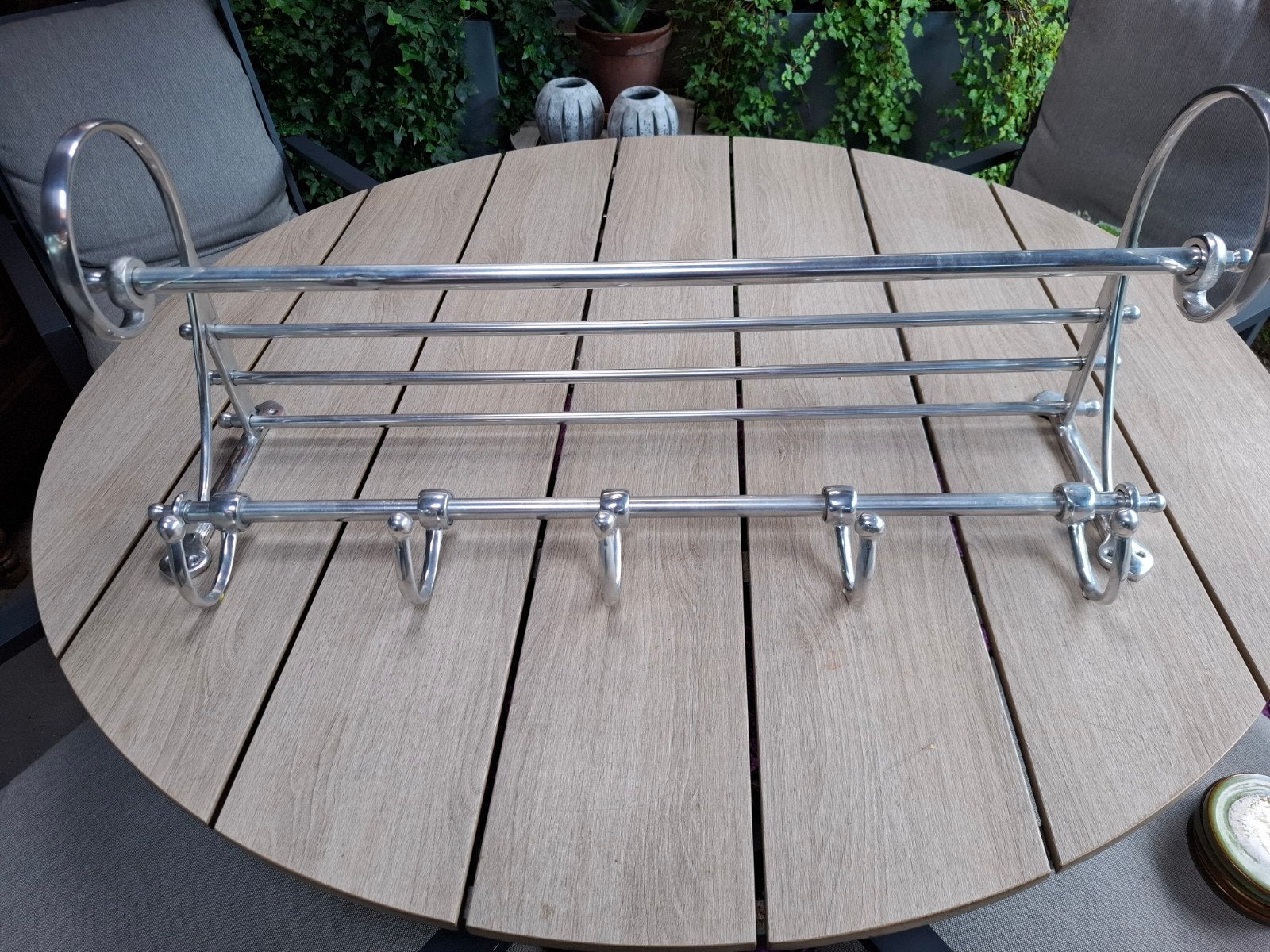 mooie metalen retro kapstok., Huis en Inrichting, Ophalen, Zo goed als nieuw, Metaal, Wandkapstok