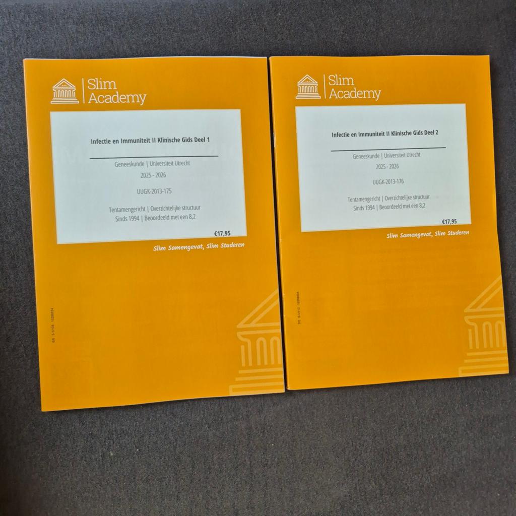 (11)Slim Academy Klinische GidsInfectieenImmuniteitDeel1&2, Boeken, Studieboeken en Cursussen, Verzenden, Nieuw
