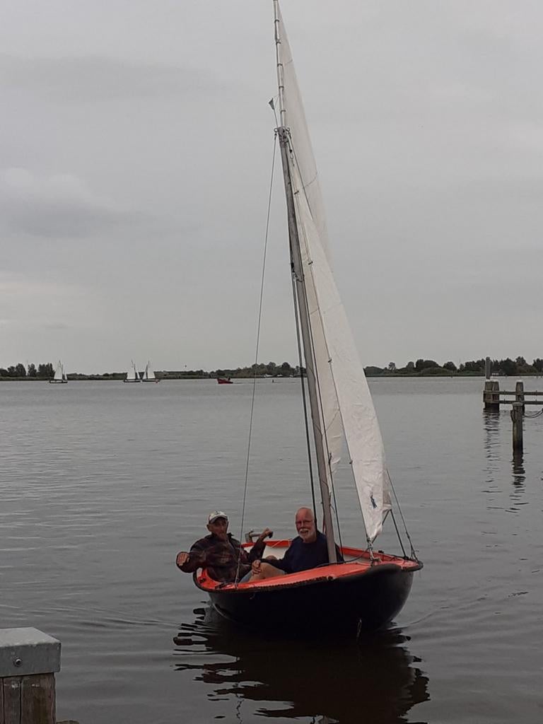 Leukothea zeil en roeivlet, Watersport en Boten, Zeilen en Zeiltoebehoren, Ophalen, Gebruikt, Minder dan 15 m²