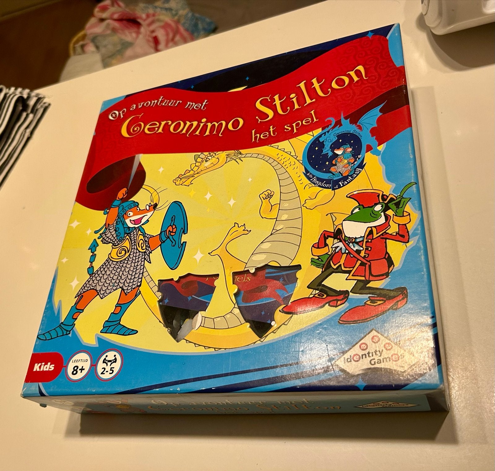 Geronimo Stilton Het Spel: Op Avontuur in Fantasia, Drie of vier spelers, Ophalen of Verzenden, Zo goed als nieuw