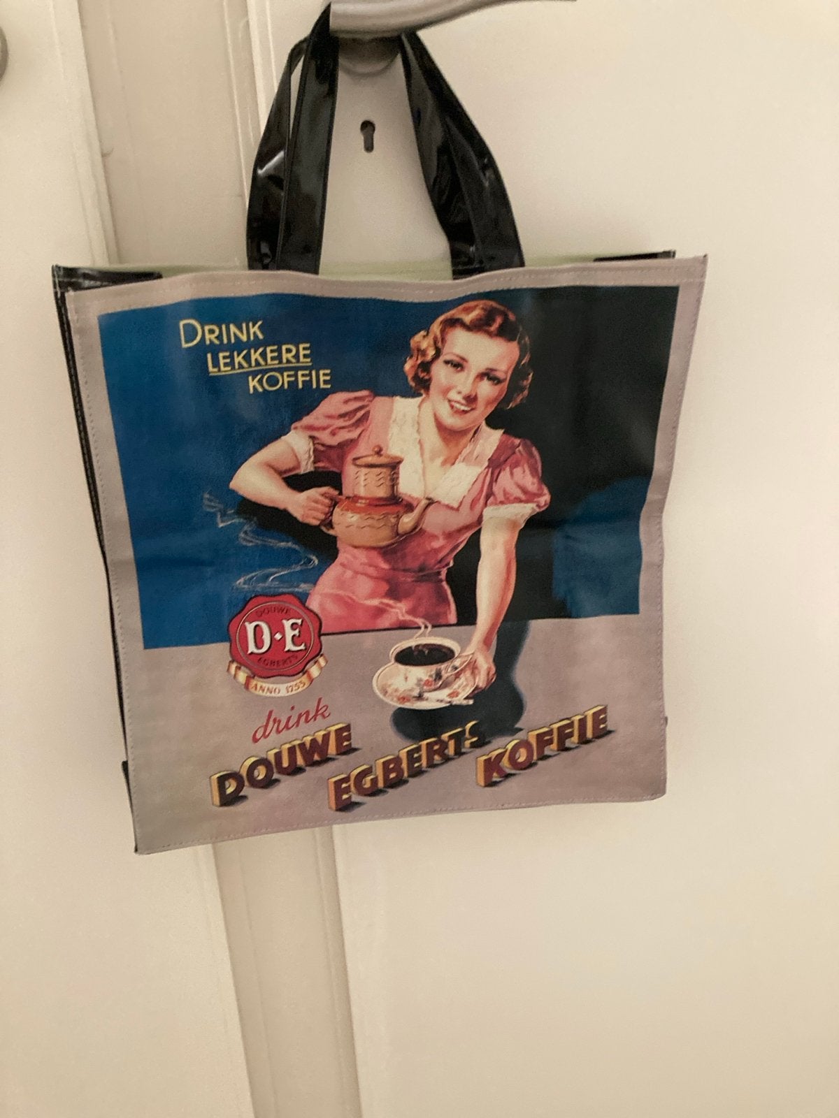 Douwe Egberts retro tas 41x39x13, nieuw, Ophalen, Nieuw, Overige kleuren, Shopper