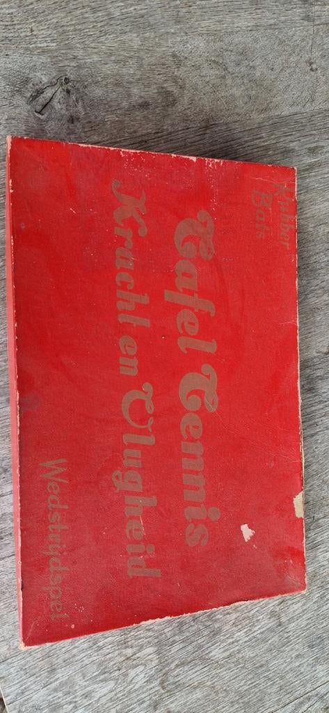 Vintage Tafeltennis Spel - Kracht en Vlugheid, Sport en Fitness, Tafeltennis, Ophalen of Verzenden, Gebruikt, Net, Batje(s) of Balletje(s)