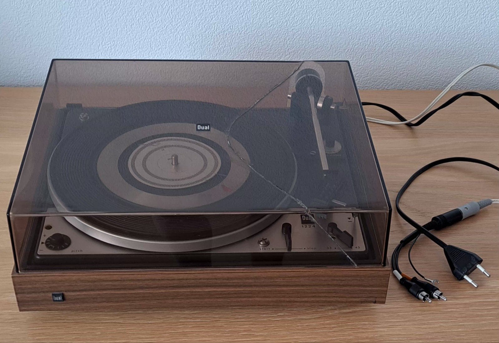 pick-up Dual1224, Ophalen, Gebruikt, Pitch-regelaar, Platenspeler