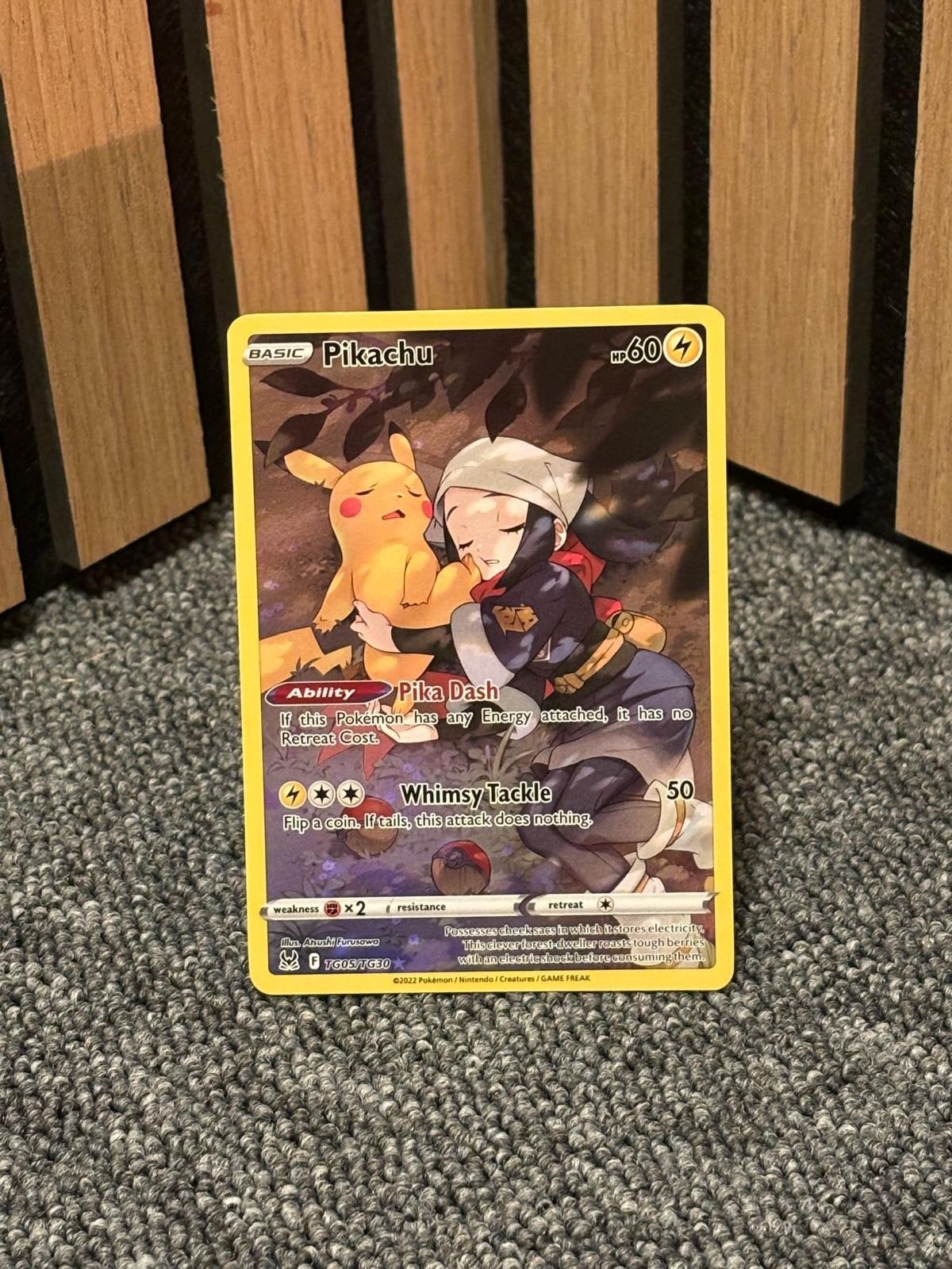 Pikachu TG05/TG30, Ophalen of Verzenden, Zo goed als nieuw, Losse kaart, Foil