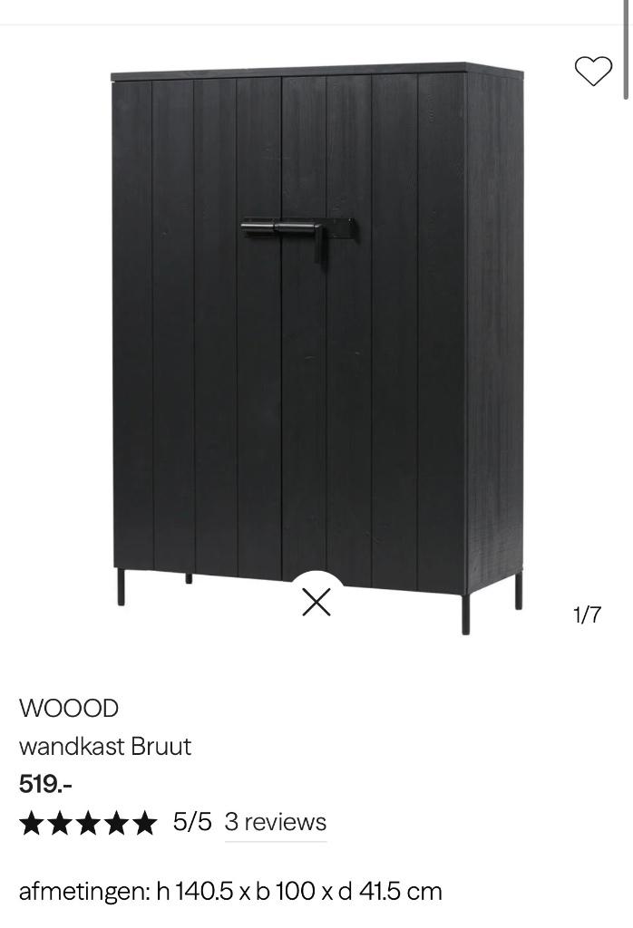 Woood Kast, Ophalen, Zo goed als nieuw, 25 tot 50 cm