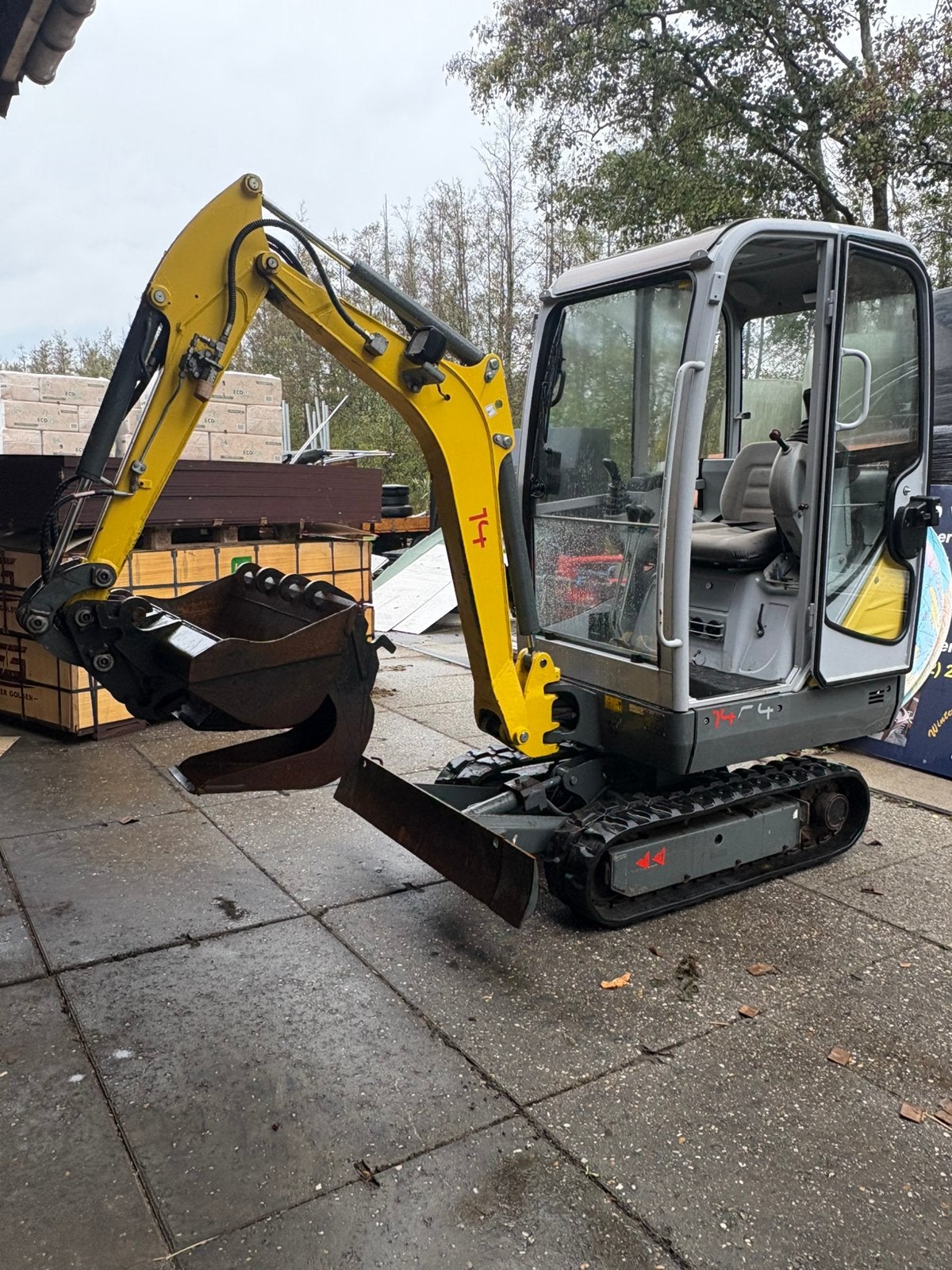 Neuson 1404 graafmachine minikraanzeer netjes!, Zakelijke goederen, Ophalen, Graafmachine