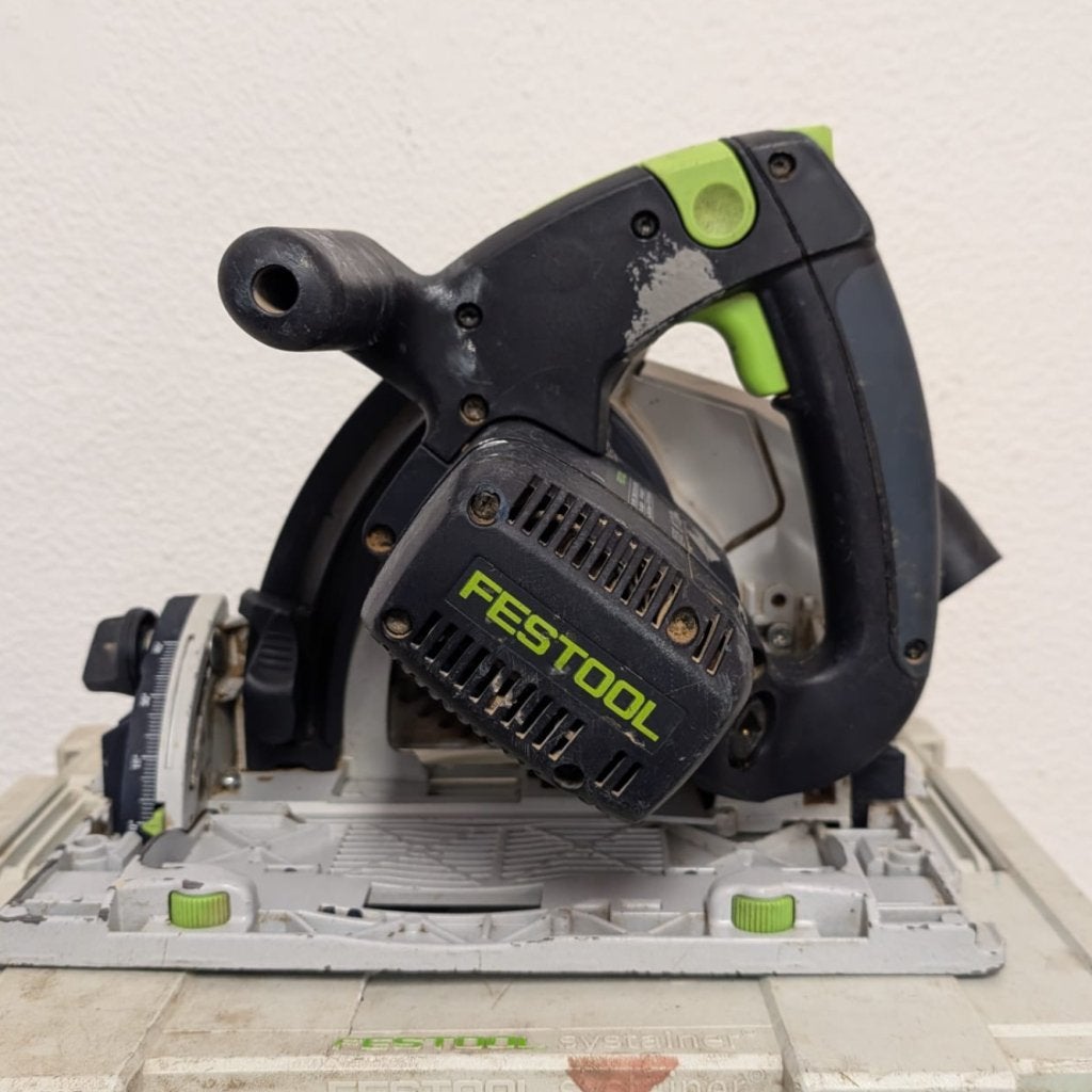 Festool 490436 TS 55 BQ Invalcirkelzaag - In koffer, Doe-het-zelf en Verbouw, Festool, Zo goed als nieuw, Support@festool.com