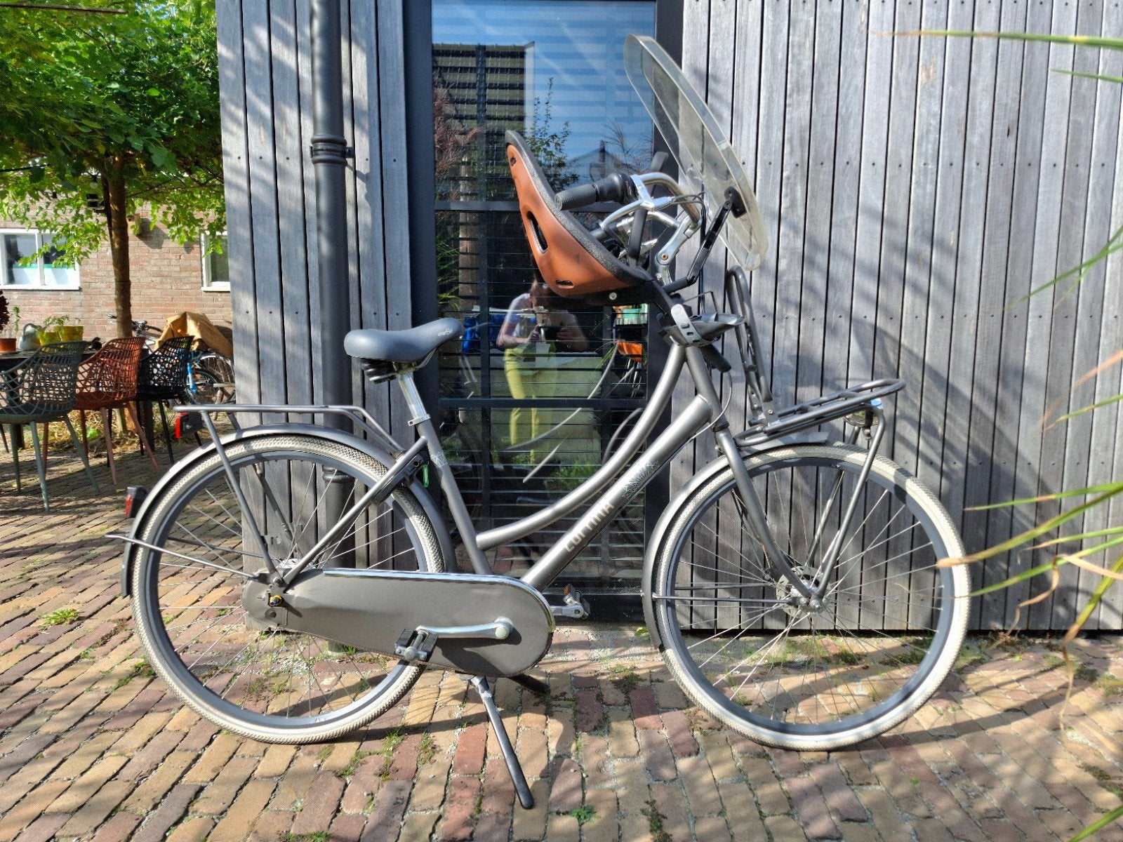Cortina U4 Family moederfiets, 2 zitjes, 53 tot 56 cm, Zo goed als nieuw, Dubbele standaard