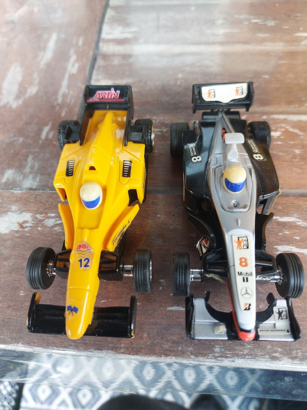 Artin Racebaan met 2 Formule 1 auto's en accessoires, Ophalen of Verzenden, Gebruikt, Elektrisch, Overige merken