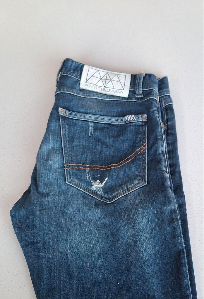Amsterdenim Jeans - Heren - Maat W32, Blauw, W32 (confectie 46) of kleiner, Ophalen of Verzenden, Gedragen