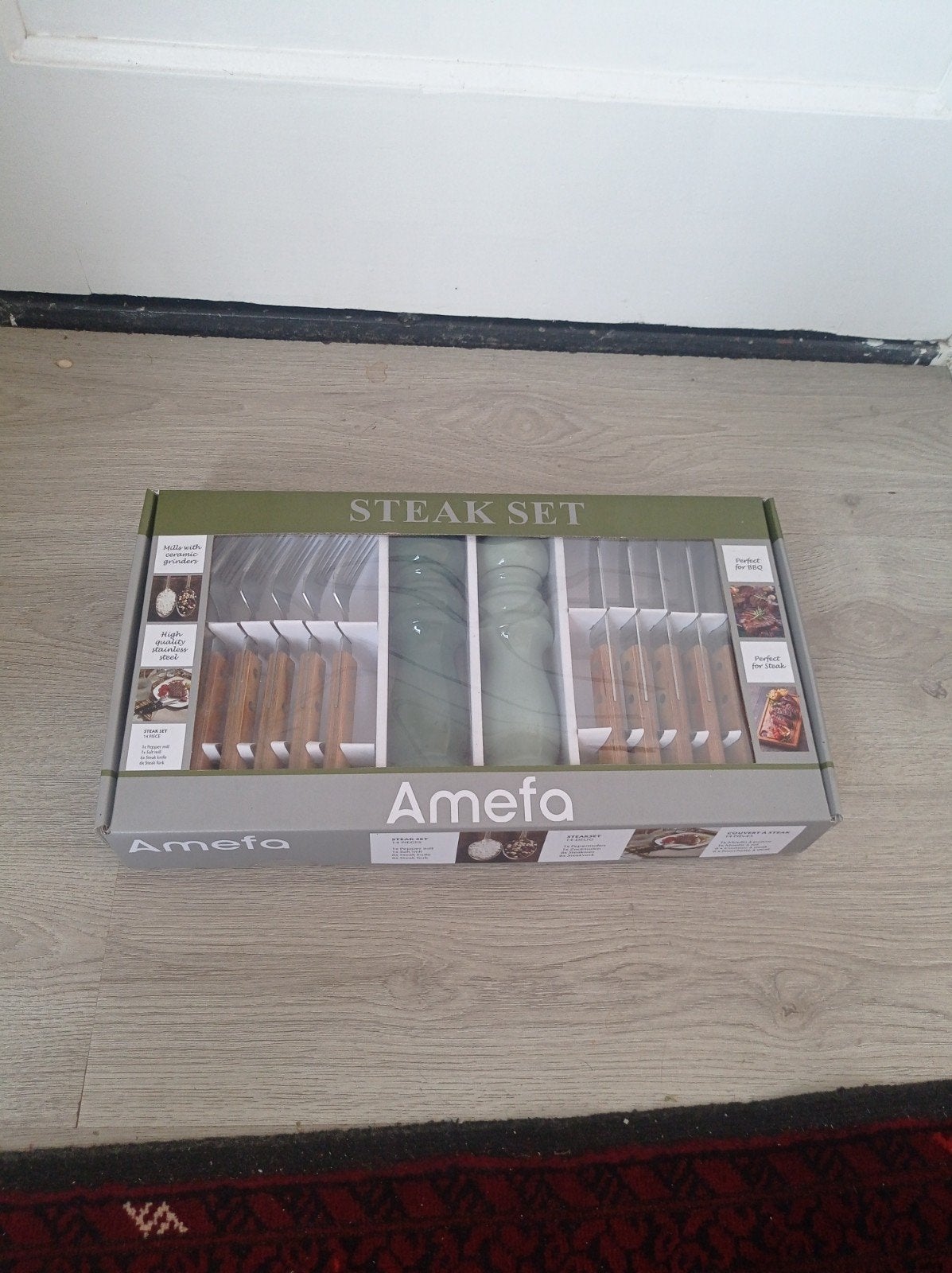 Amefa BBQ set Natural - 14 delig, Ophalen of Verzenden, Nieuw