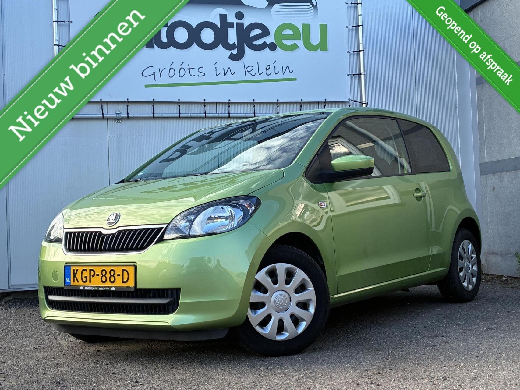 Skoda Citigo 1.0 CNG Greentech Elegance, Auto's, Voorwielaandrijving, Euro 5, Stof, Gebruikt