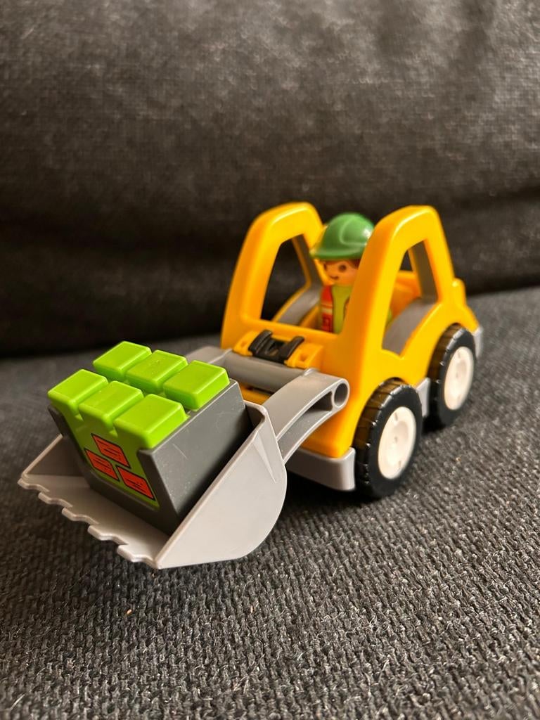 Playmobil graafmachine met werkman - 6775, Ophalen of Verzenden, Gebruikt, Los playmobil