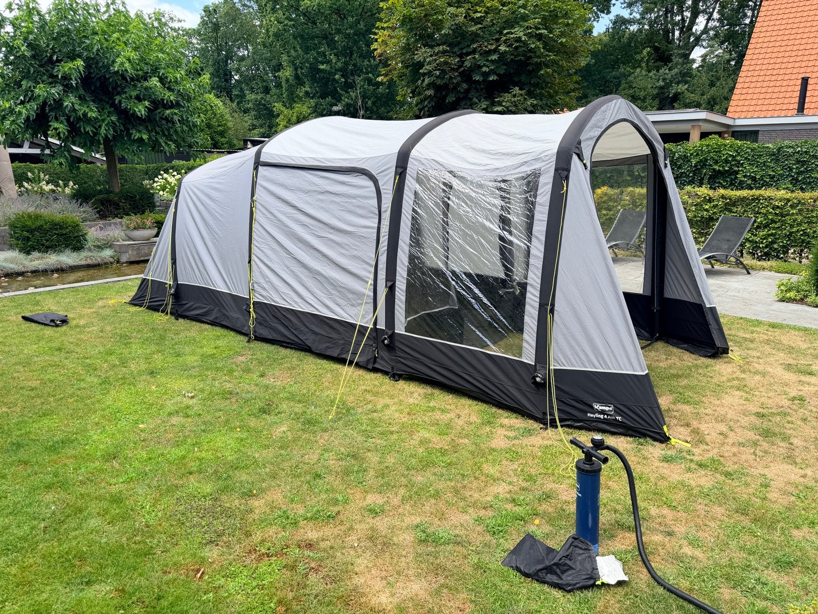 Kampa Hayling 4 Air TC opblaasbare familietent, Caravans en Kamperen, Tenten, Ophalen, Gebruikt, Tot en met 4