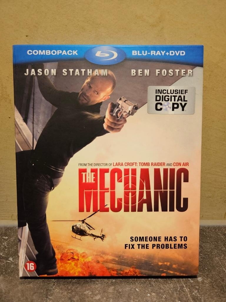 The Mechanic met Jason Statham, Cd's en Dvd's, Blu-ray, Ophalen of Verzenden, Zo goed als nieuw, Actie