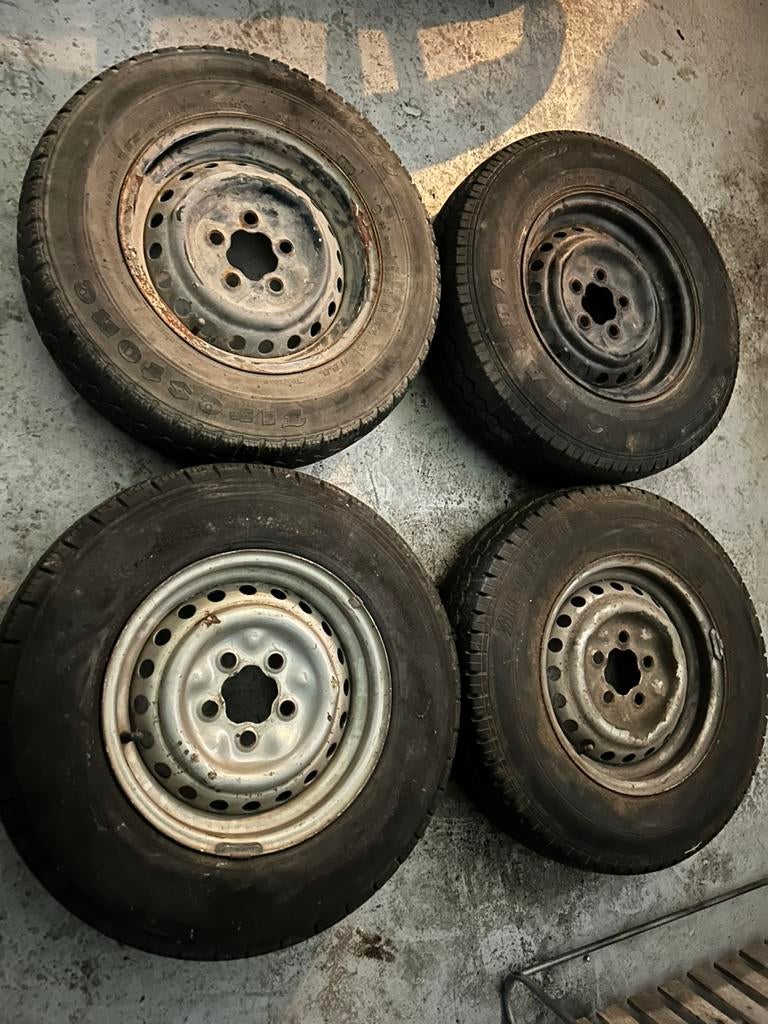 Volkswagen T2 / T3 velgen wielen 5,5J 14 inch, Auto-onderdelen, Banden en Velgen, 14 inch, Overige, Gebruikt, Velg(en)