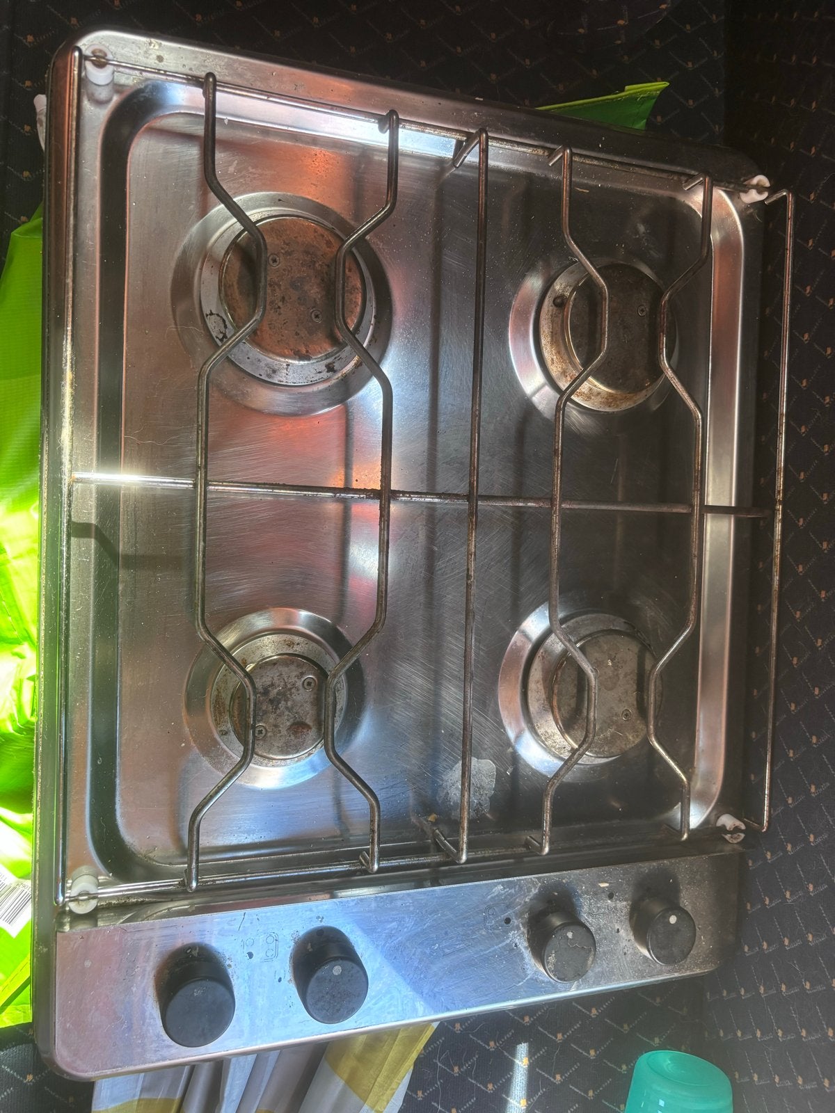 4-pits gasstel op propaan - Ideaal voor camping/camper, Ophalen, Gebruikt