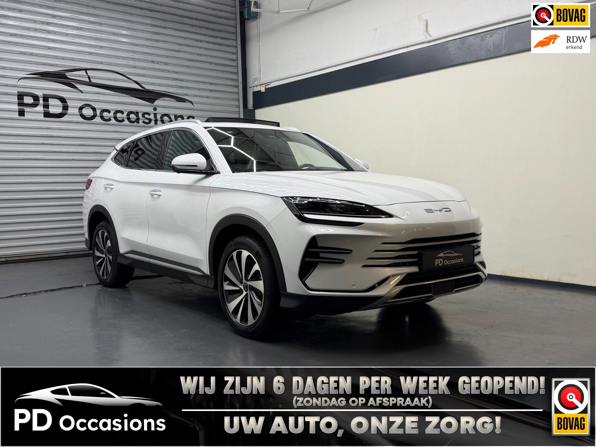 BYD SEAL U Comfort Long Range 125KM - PHEV - Pano - (360) Ca, Auto's, Seal U, Gebruikt, Zwart, Wit