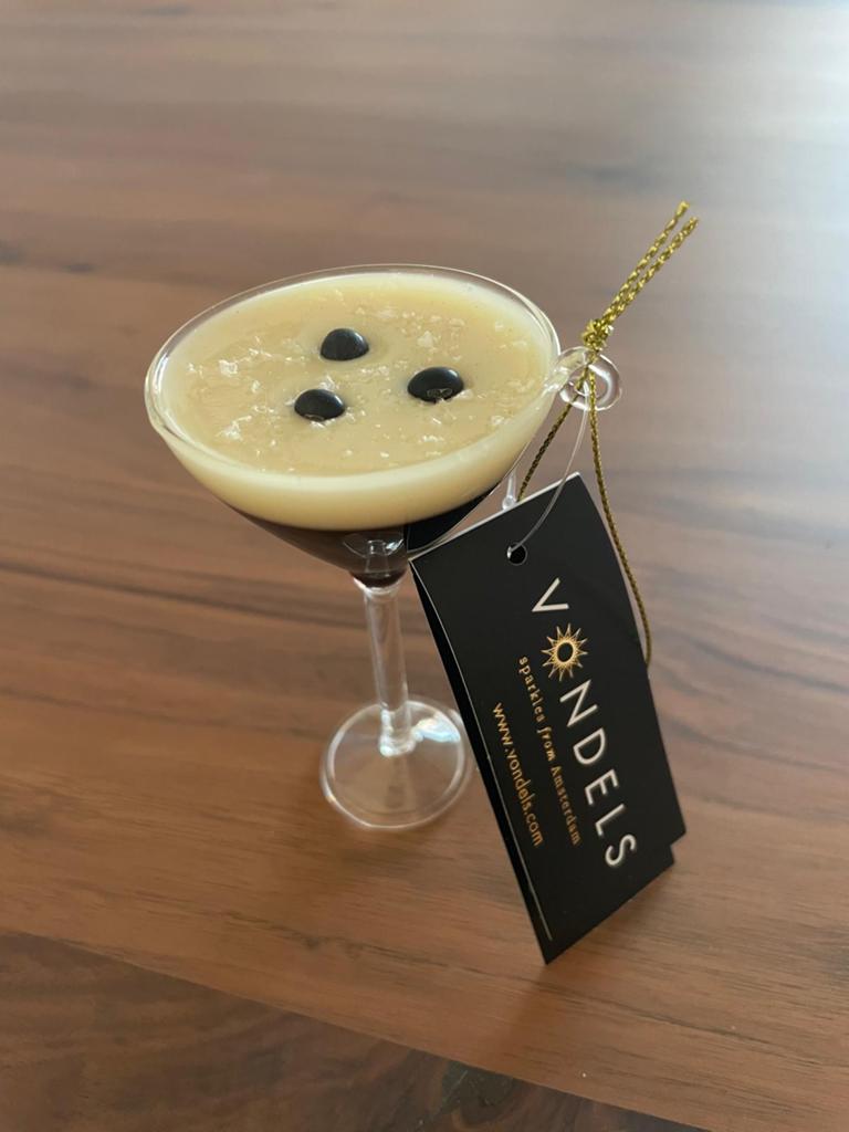 KerstboomOrnament Vondels espresso martini, Ophalen of Verzenden, Nieuw