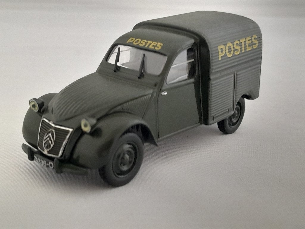 citroën 2CV AZU bestel franse post 1:43 van Norev, Ophalen of Verzenden, Zo goed als nieuw, Auto, Norev