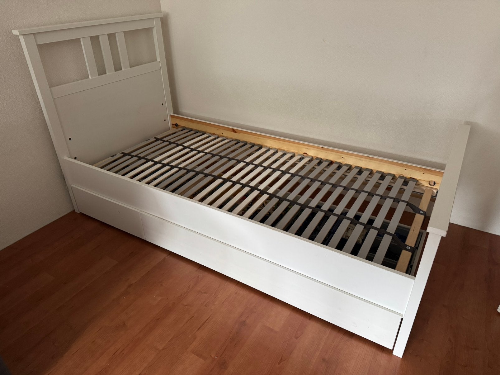 Hemnes wit bed 90x200, Ophalen, Gebruikt, 90 cm, Eenpersoons