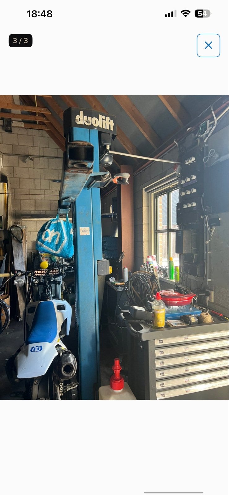 Duolift 2-koloms hefbrug voor garage, Auto diversen, Ophalen, Gebruikt