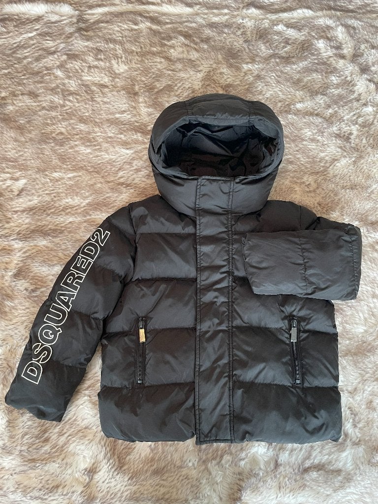 Dsquared winterjas kids (zwart), Ophalen of Verzenden, Zo goed als nieuw