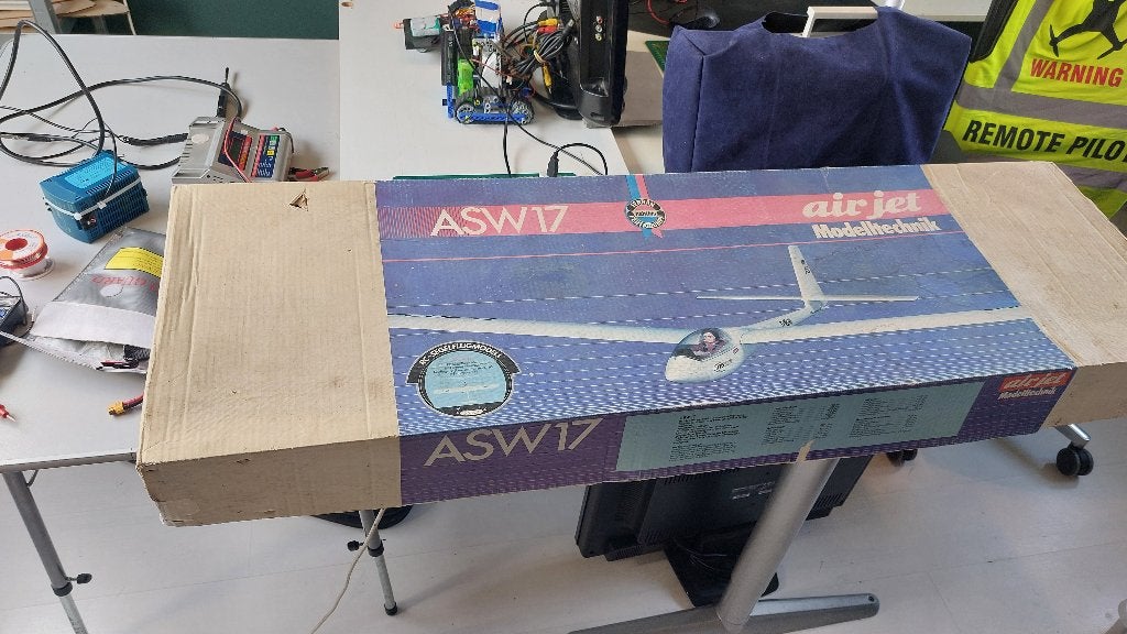 Carrera ASW 17 Klein modelzweefvliegtuig, Ophalen, Gebruikt, Overige typen, RTF (Ready to Fly)