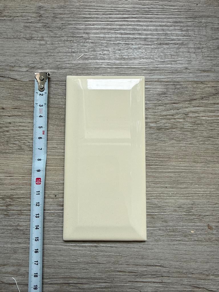 75 Metrotegels Yurtbay - Crème/Lichtbeige, Doe-het-zelf en Verbouw, Tegels, Ophalen, Nieuw, Minder dan 20 cm, Minder dan 5 m²