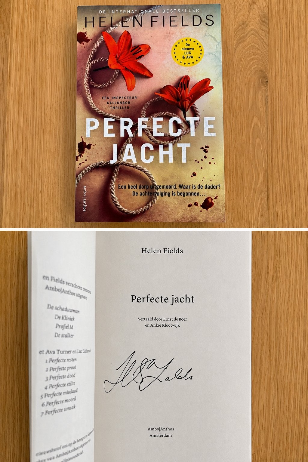 GESIGNEERD Perfecte Jacht - Helen Fields - Callanach deel 8, Boeken, Thrillers, Europa overig, Helen Fields, Ophalen of Verzenden
