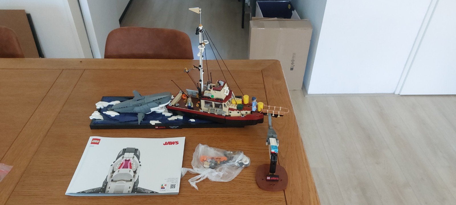Lego Ideas Jaws set (21341) - Boot en haai, Kinderen en Baby's, Speelgoed | Duplo en Lego, Ophalen, Lego, Compleet, Zo goed als nieuw