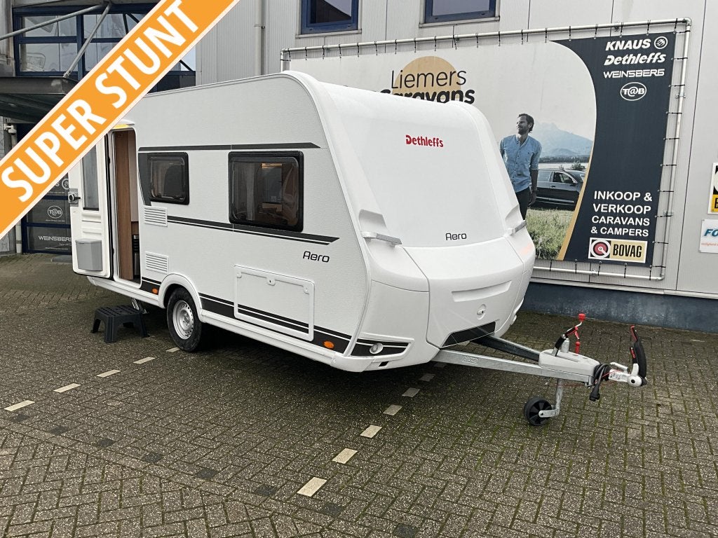 Dethleffs Aero 410 QS MOVER-LUIFEL-FIETSENDRGR, Caravans en Kamperen, Bedrijf, Treinzit, Tot en met 3, Dethleffs