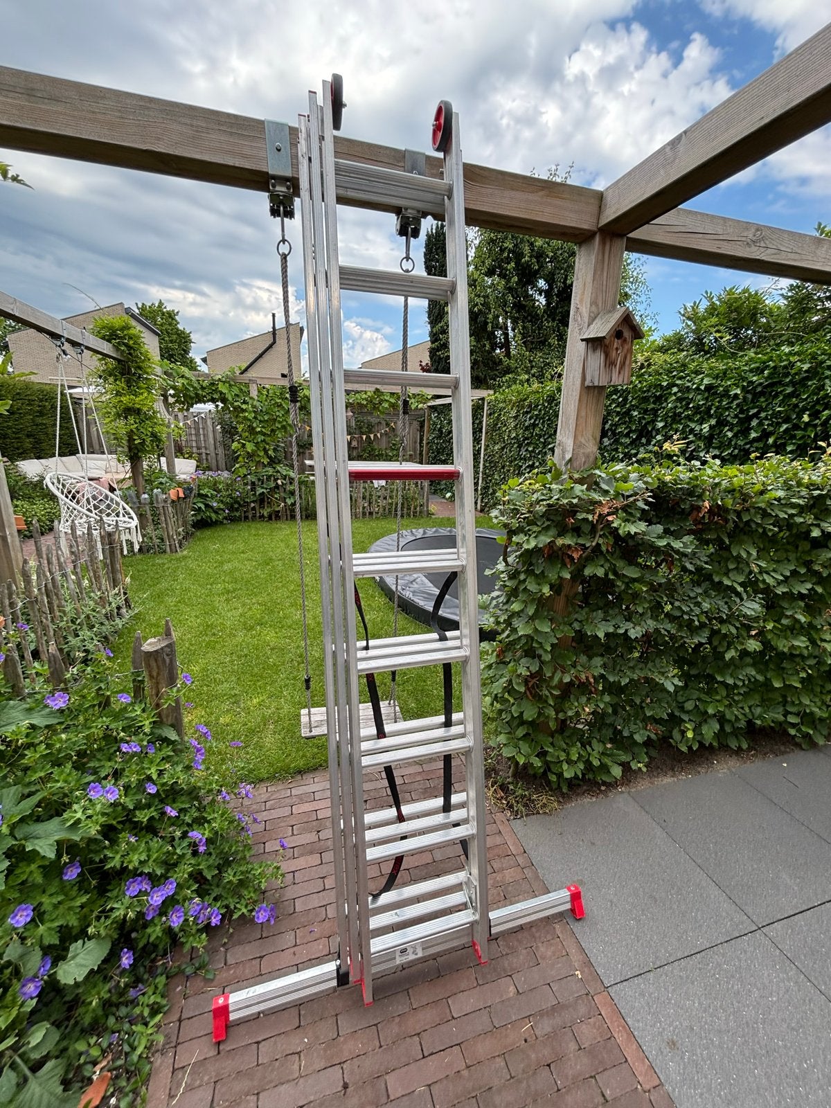 Altrex Reformladder All Round 3x9 treden, Ophalen, Zo goed als nieuw, Ladder, Opvouwbaar of Inschuifbaar