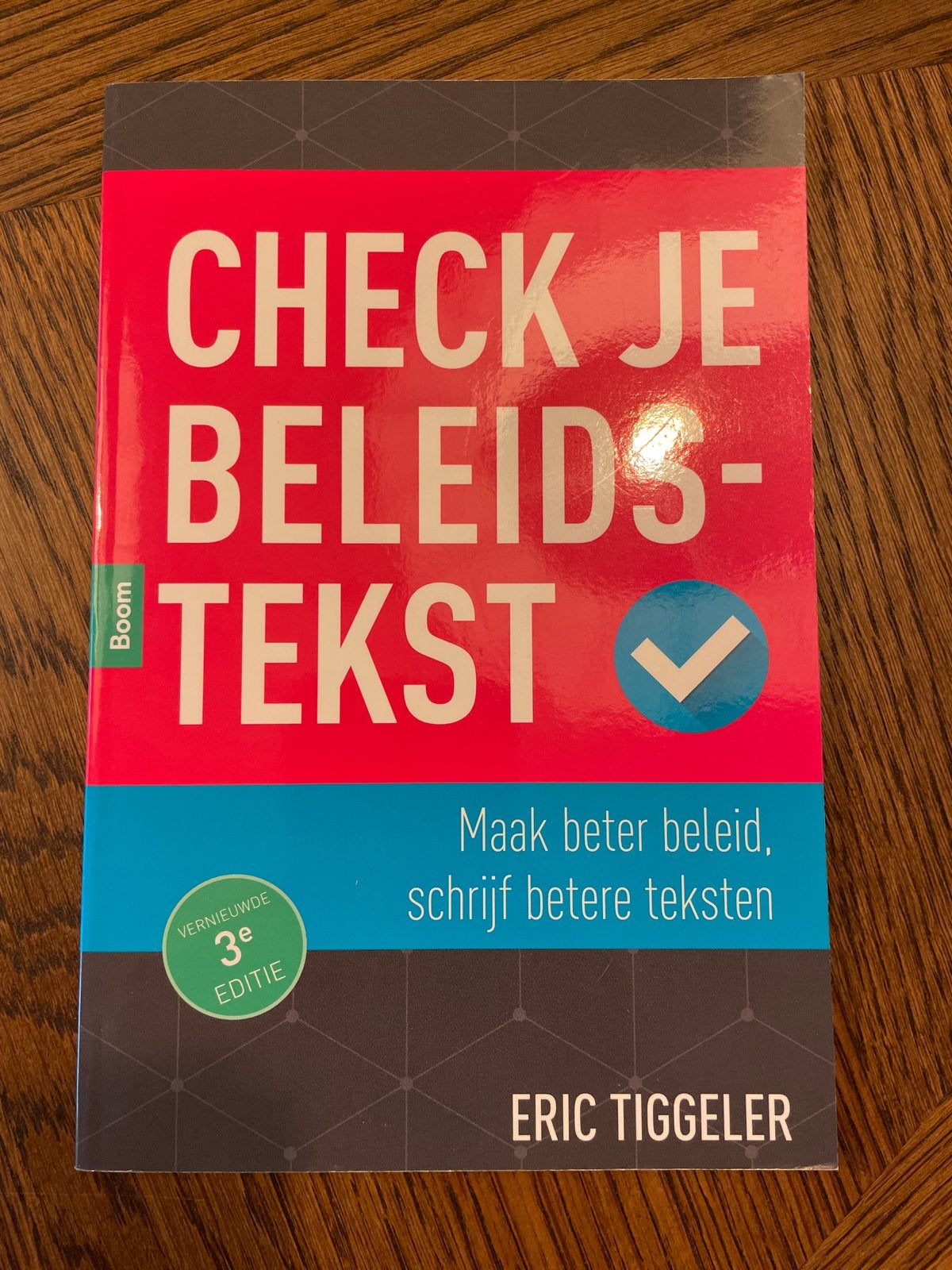 Check je beleidstekst - Maak beter beleid, schrijf beter, Ophalen of Verzenden, Gamma, Zo goed als nieuw, HBO