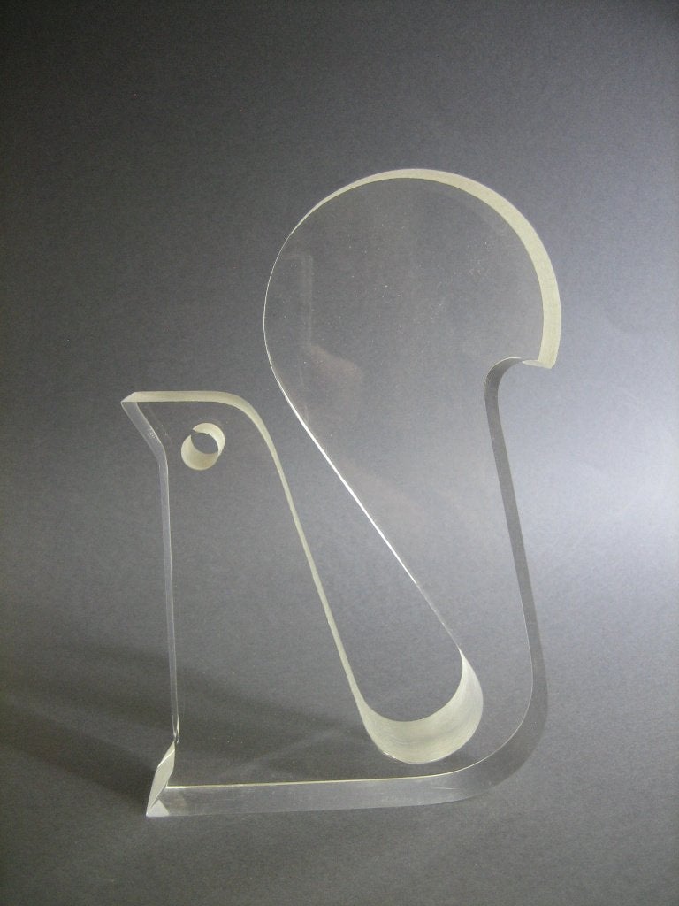Vintage lucite Silvio Russo team Guzzini Italy design beeld, Antiek en Kunst, Kunst | Designobjecten, Ophalen of Verzenden