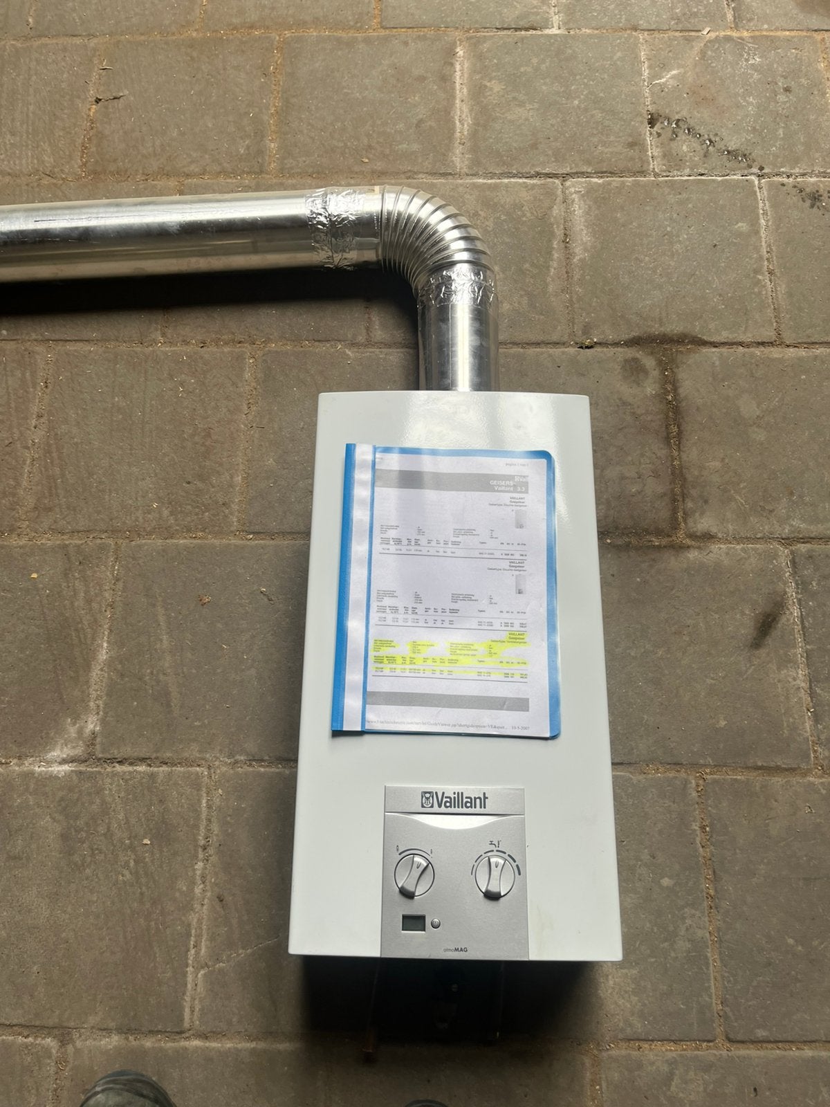 Badgeiser Vaillant, 30 tot 80 cm, Cv-ketel of Combi-ketel, Minder dan 60 cm, Ophalen of Verzenden