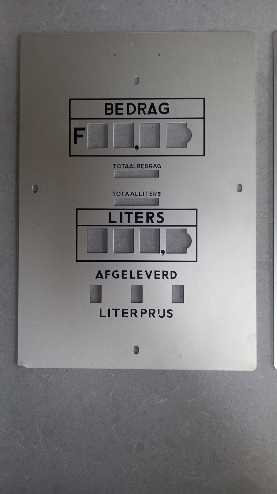 Avery Hardoll displayplaten voor brandstofpomp, Verzamelen, Ophalen of Verzenden