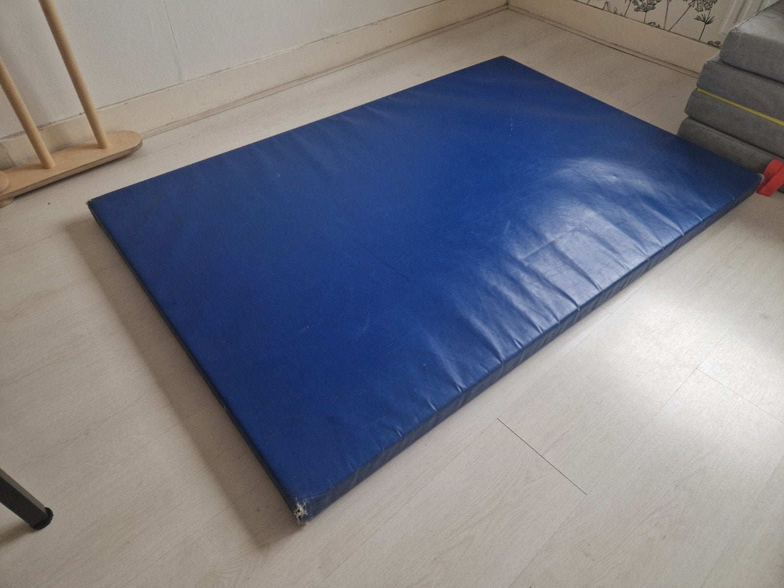 Blauwe judomat / sportmat - Gebruikt, Ophalen, Gebruikt, Benen, Fitnessmat