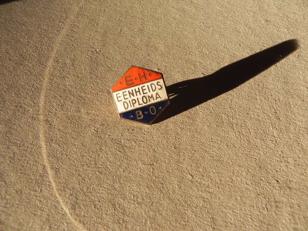 Geëmailleerd EHBO speldje., Ophalen of Verzenden, Gebruikt, Overige onderwerpen, Speldje of Pin