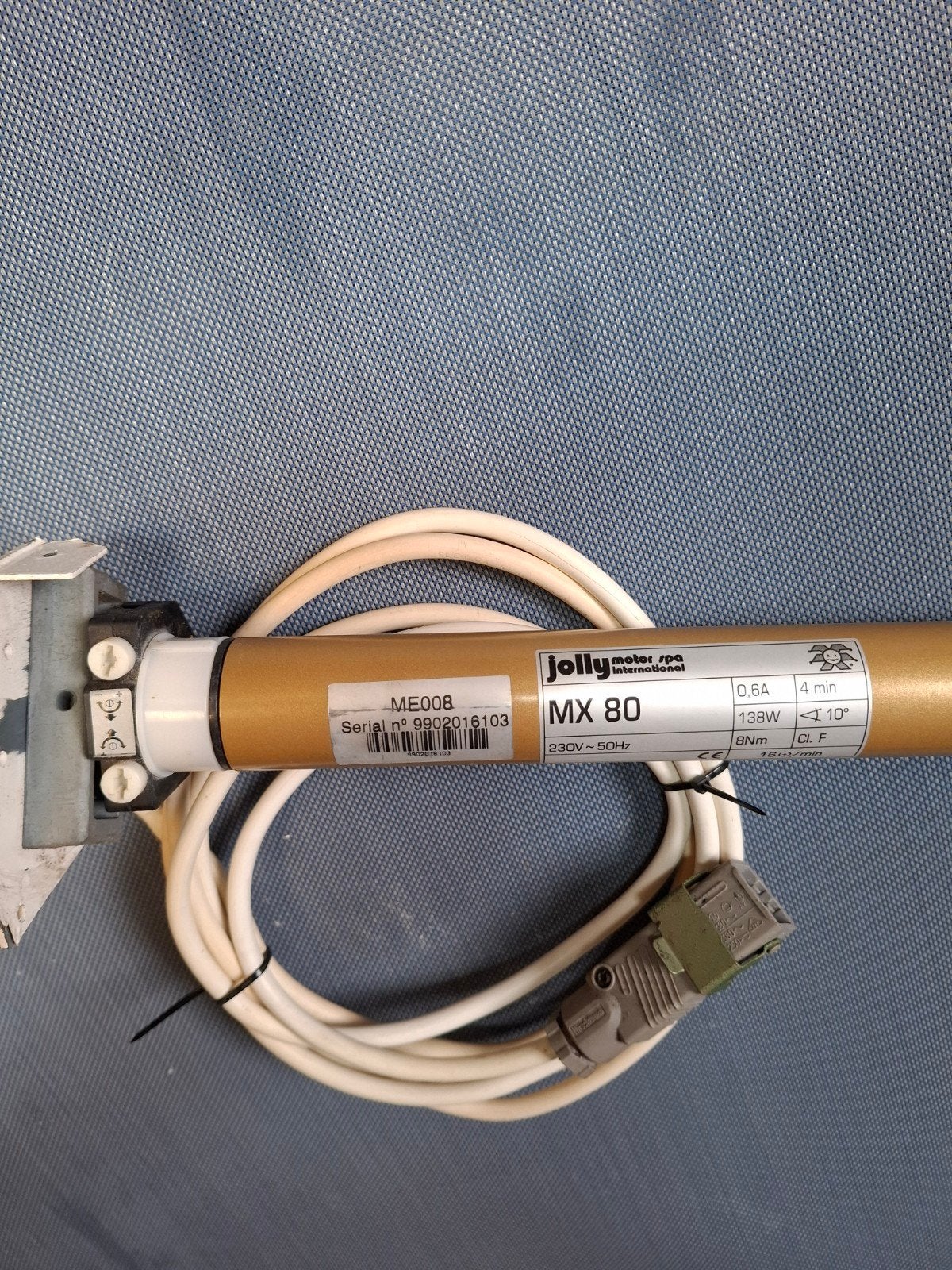 Jolly Motor MX 80 buismotor voor rolluiken/zonwering, Doe-het-zelf en Verbouw, Ophalen, Overige kleuren, Minder dan 100 cm, Zo goed als nieuw