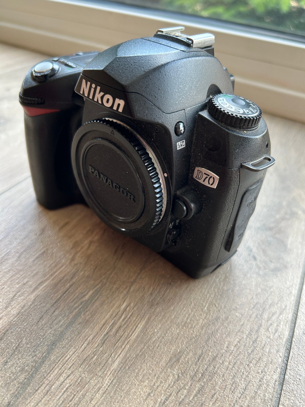 Nikon D70 spiegelreflexcamera, Ingebouwde flitser, Bodydop, Gebruikt, Spiegelreflex