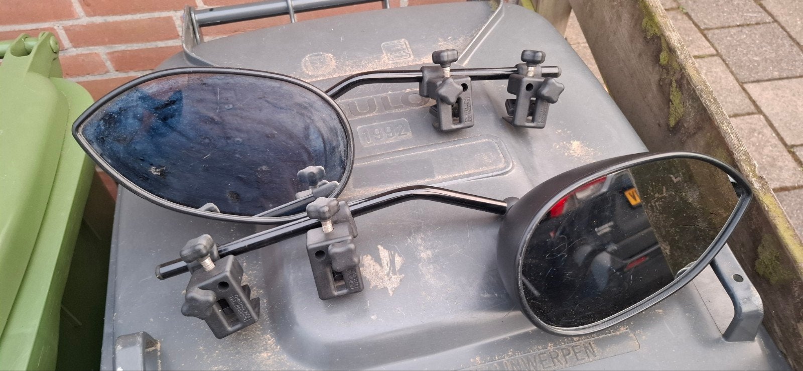 Milenco caravan spiegels, Caravans en Kamperen, Caravan accessoires, Ophalen of Verzenden, Gebruikt