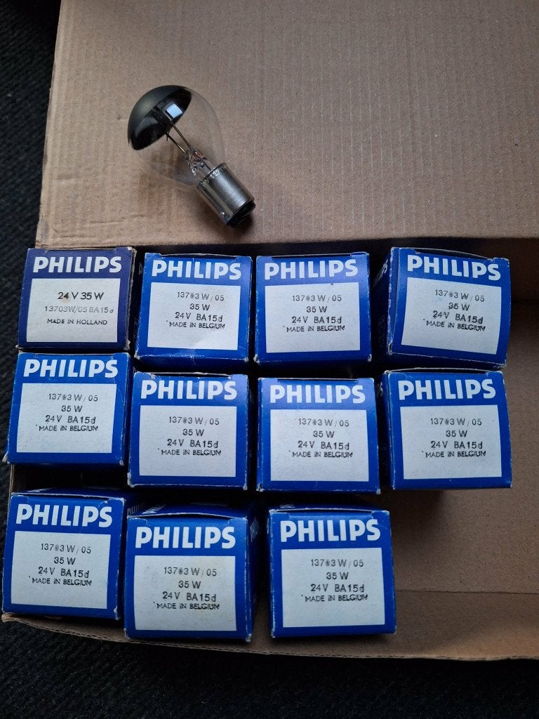 Scheepvaart lamp Philips 13703W/05 Ba15d 24V 35W Black Top, Ophalen of Verzenden, Nieuw