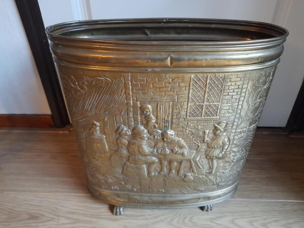 Antieke messing paraplu bak, Ophalen